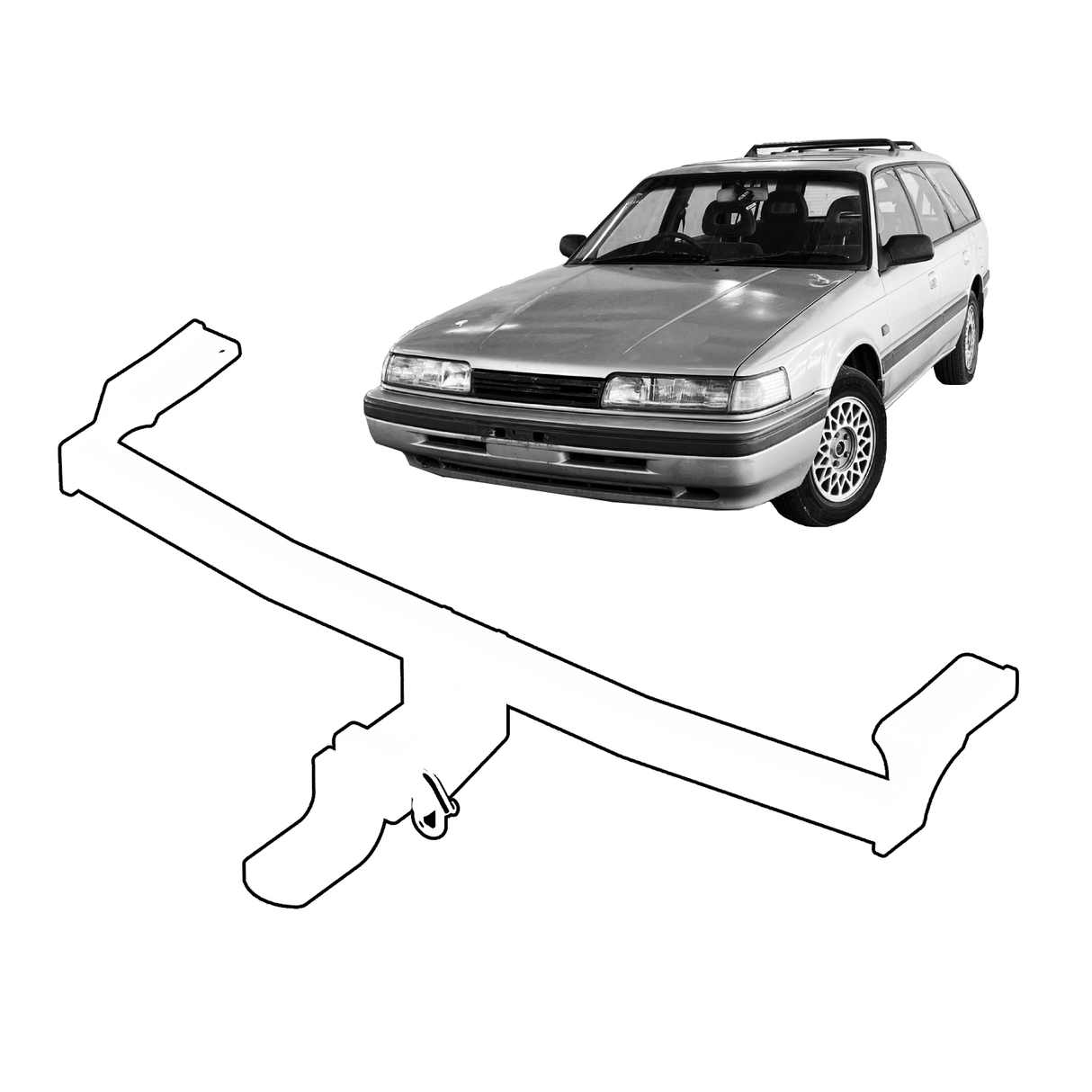 BTA Mazda 626 GV (03/1988 – 02/1995) Light Duty Towbar 900/80kg Capacity