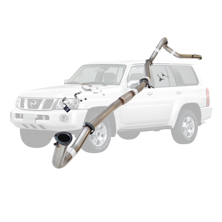 ESA | 3" Dump Pipe Back Exhaust | Nissan Patrol GU Y61 TD42 Wagon