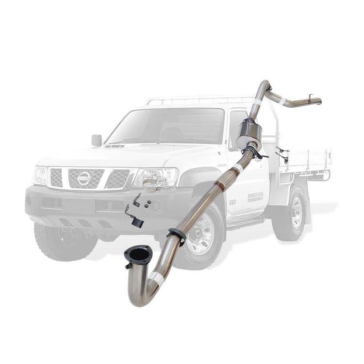 ESA | 3" Dump Pipe Back Exhaust | Nissan Patrol GU Y61 4.2L Ute 1996-2006