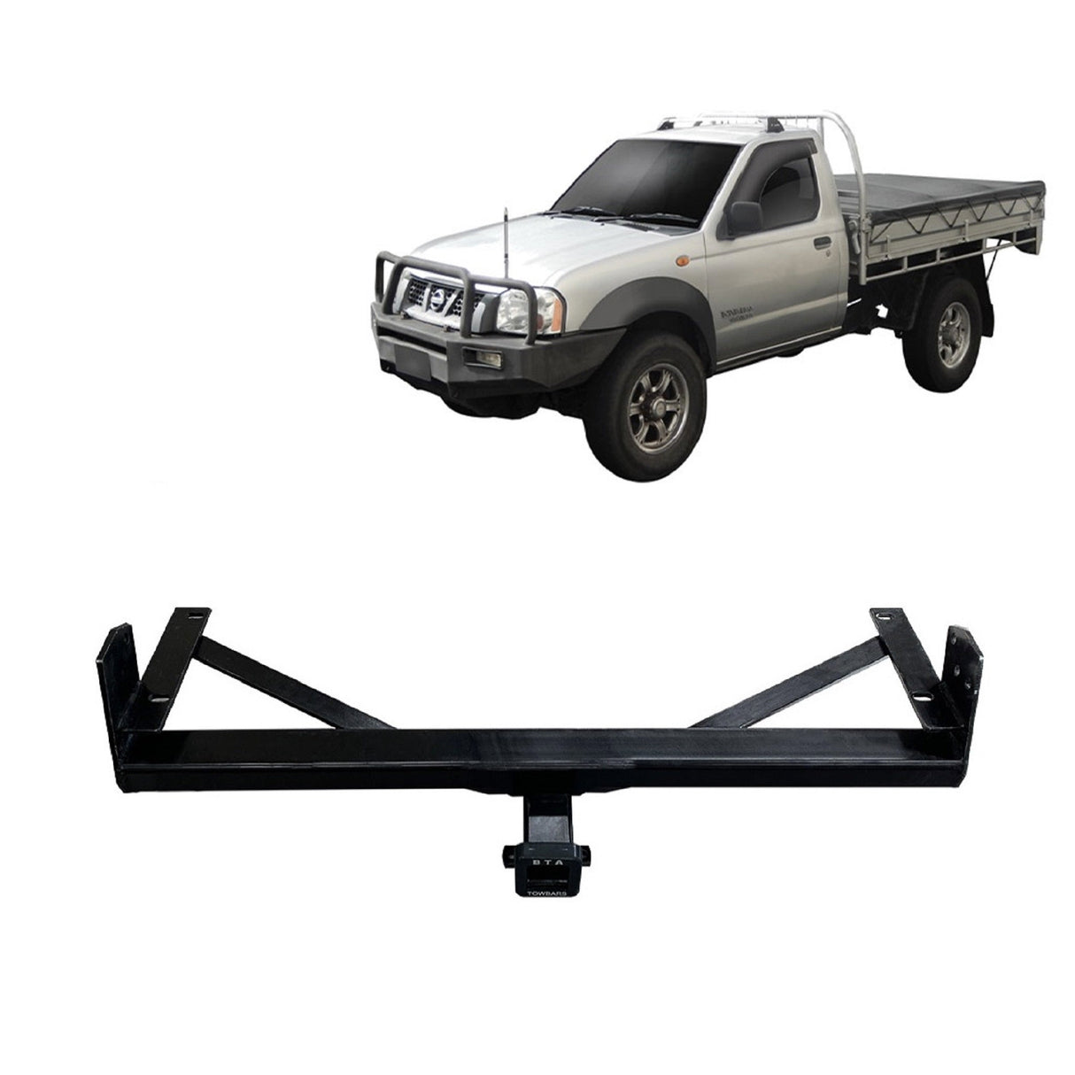 BTA Nissan Navara D21/D22 2WD and 4WD Tray (01/1986 – 09/2015) Heavy Duty Towbar 3000/180kg Capacity