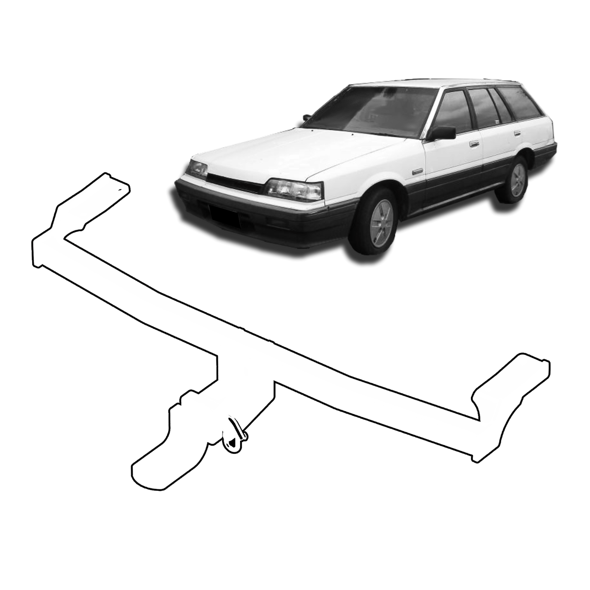 BTA Nissan Skyline R31 (06/1986 – 1991) Light Duty Towbar 1000/70kg Capacity