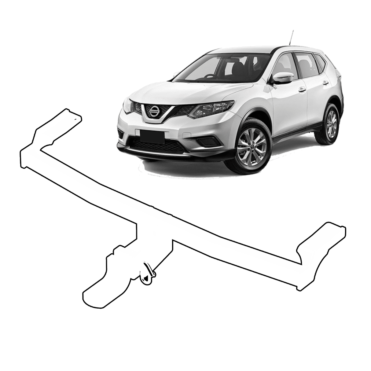 BTA Nissan XTrail T32 (03/2014 – 08/2022) Heavy Duty Towbar 2000/200kg Capacity