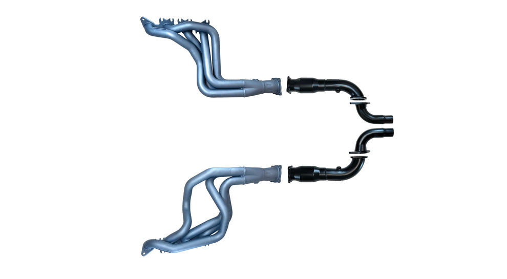 Pacemaker 3" Ceramic Coated Headers & High-Flow Cats for Ford Mustang S650 7th Gen 5.0L V8 (2023+) - Suits Factory Exhaust - PP4182-59