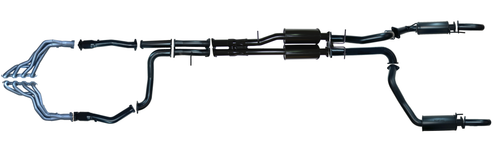Pacemaker Twin 3" Performance Exhaust System with 4-into-1 Headers & Rear Mufflers for Chevrolet Silverado 1500 6.2L V8 - PP5321-56