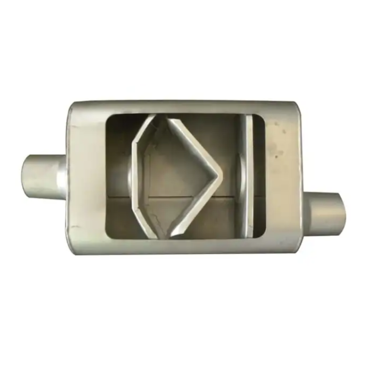 REDBACK | 3" ID Race Muffler 9"x4" Oval 14" Long Fully Welded Offset/Centre | RM002-76