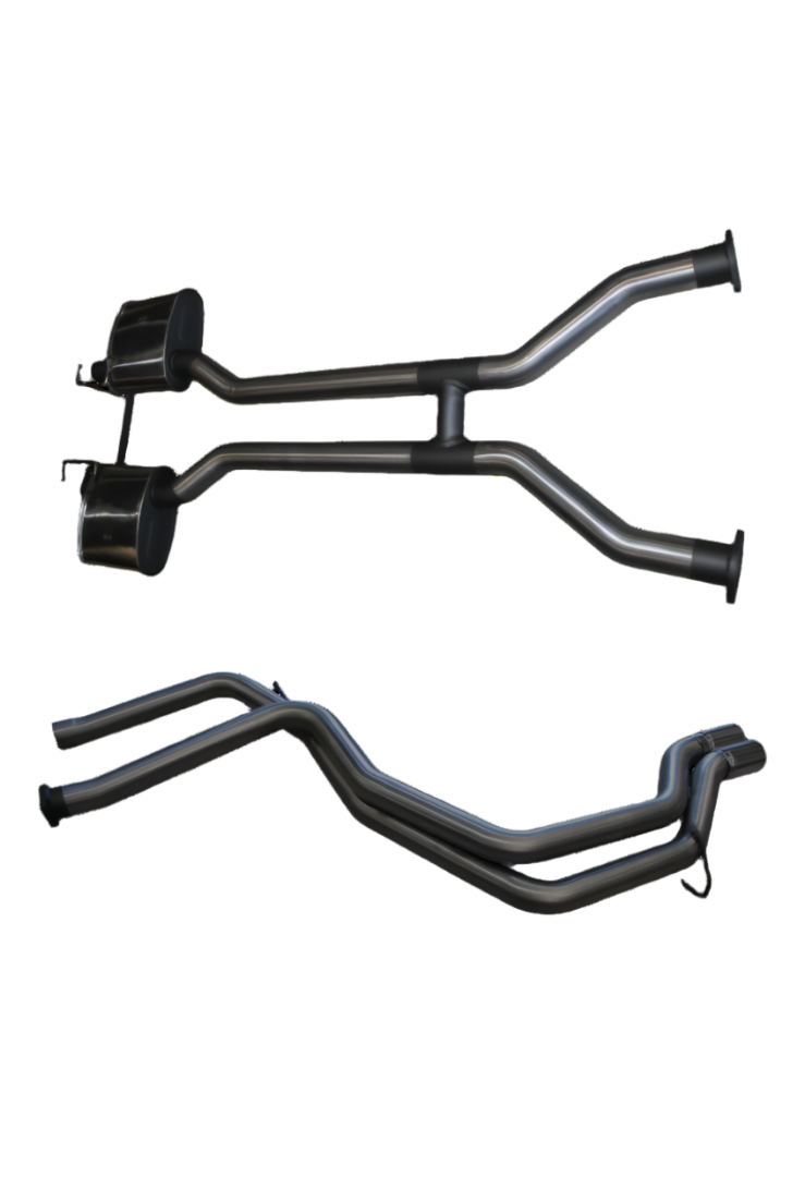 Manta | Twin 2.5" Cat Back Exhaust System with Tailpipe | Ford Falcon AU 5.0L V8 Sedan IRS 1998–2002