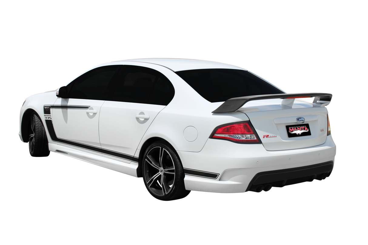 Manta | Twin 3″ Full Exhaust System with Extractors Hotdog/Muffler | Ford FG GT 5.0L V8 Sedan 2010–2016