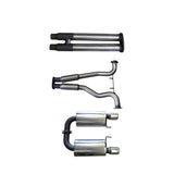 Manta | Twin 3″ Cat Back Exhaust System with Hotdog Mufflers Twin Tips | Ford Mustang FM S550 5.0L V8 Coupe 2015–2017