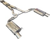 Manta | Twin 3″ Cat Back Exhaust System with Hotdog Mufflers Twin Tips | Ford Mustang FM S550 5.0L V8 Coupe 2015–2017