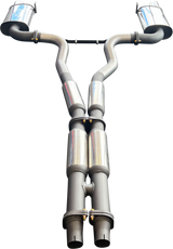 Manta | Twin 3″ Cat Back Exhaust System with Hotdog Mufflers Twin Tips | Ford Mustang FM S550 5.0L V8 Coupe 2015–2017