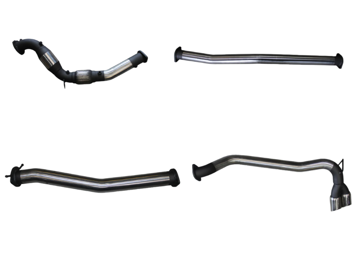 Manta | 3″ Turbo Back With Cat Without Muffler Twin Tip Side Exit | Ford PX2 Ranger 3.2L Ute 2015–2022