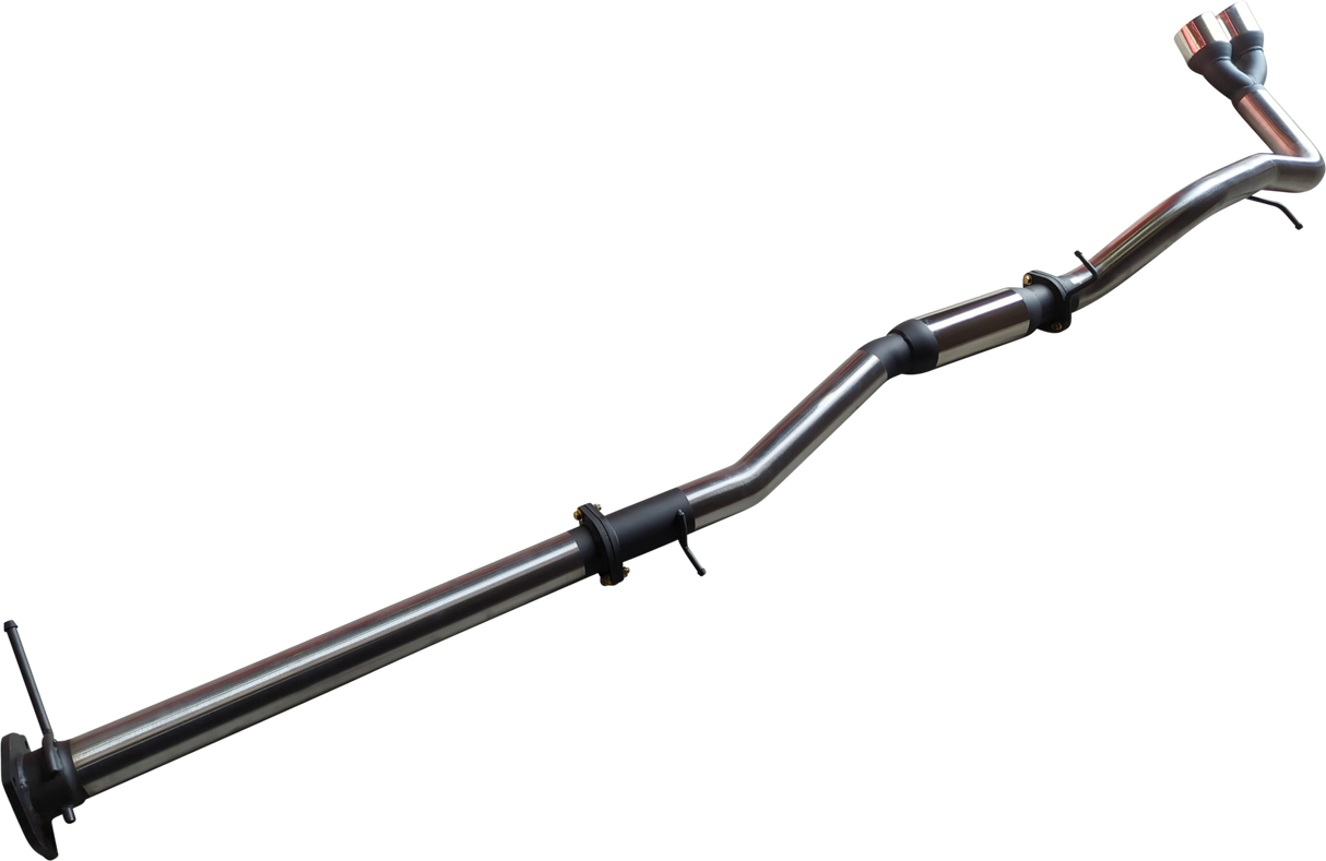 Manta - Ford Ranger Next Gen T6.2 V6 - DPF Back - 3" Single Stainless Exhaust with Twin Tip Side Exit- with Centre Hotdog