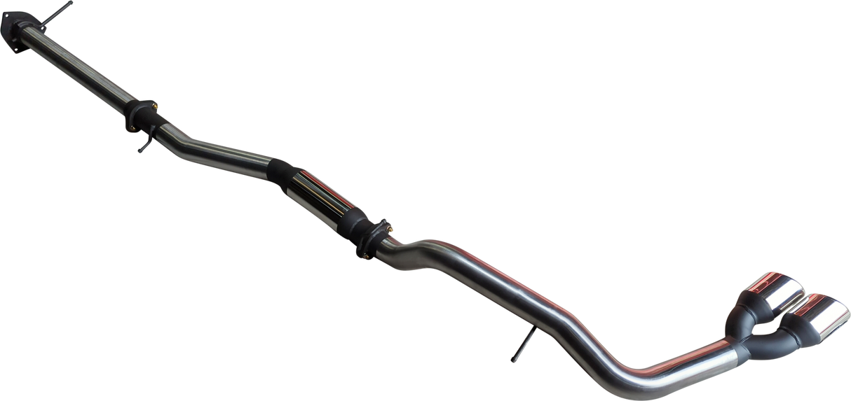 Manta - Ford Ranger Next Gen T6.2 V6 - DPF Back - 3" Single Stainless Exhaust with Twin Tip Side Exit- with Centre Hotdog