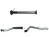 Manta - Ford Ranger Next Gen T6.2 V6 - DPF Back - 3" Single Stainless Exhaust with Tip - with Centre Hotdog