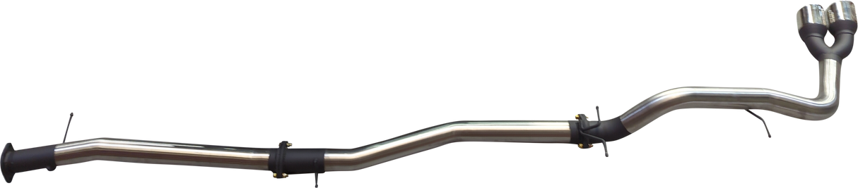 Manta - Ford Ranger Ute 	Next Gen T6.2 4cyl 2.0 Bi-Turbo (2022-2024) - DPF Back - 3" Single Stainless Exhaust with Twin Tip Side Exit - without Centre Muffler