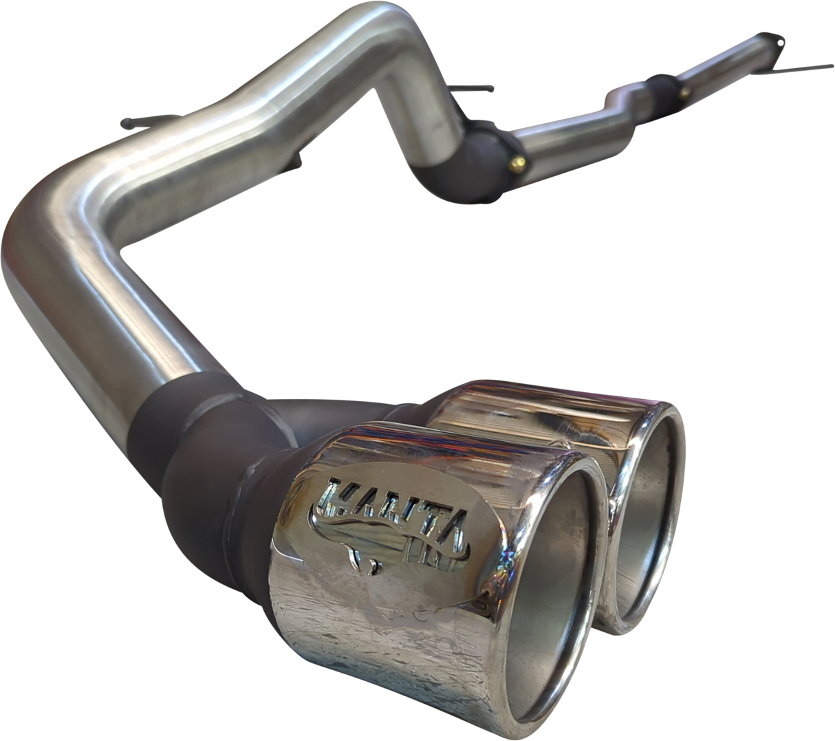 Manta - Ford Ranger Ute 	Next Gen T6.2 4cyl 2.0 Bi-Turbo (2022-2024) - DPF Back - 3" Single Stainless Exhaust with Twin Tip Side Exit - without Centre Muffler