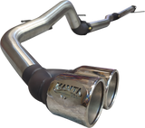 Manta - Ford Ranger Ute 	Next Gen T6.2 4cyl 2.0 Bi-Turbo (2022-2024) - DPF Back - 3" Single Stainless Exhaust with Twin Tip Side Exit - without Centre Muffler