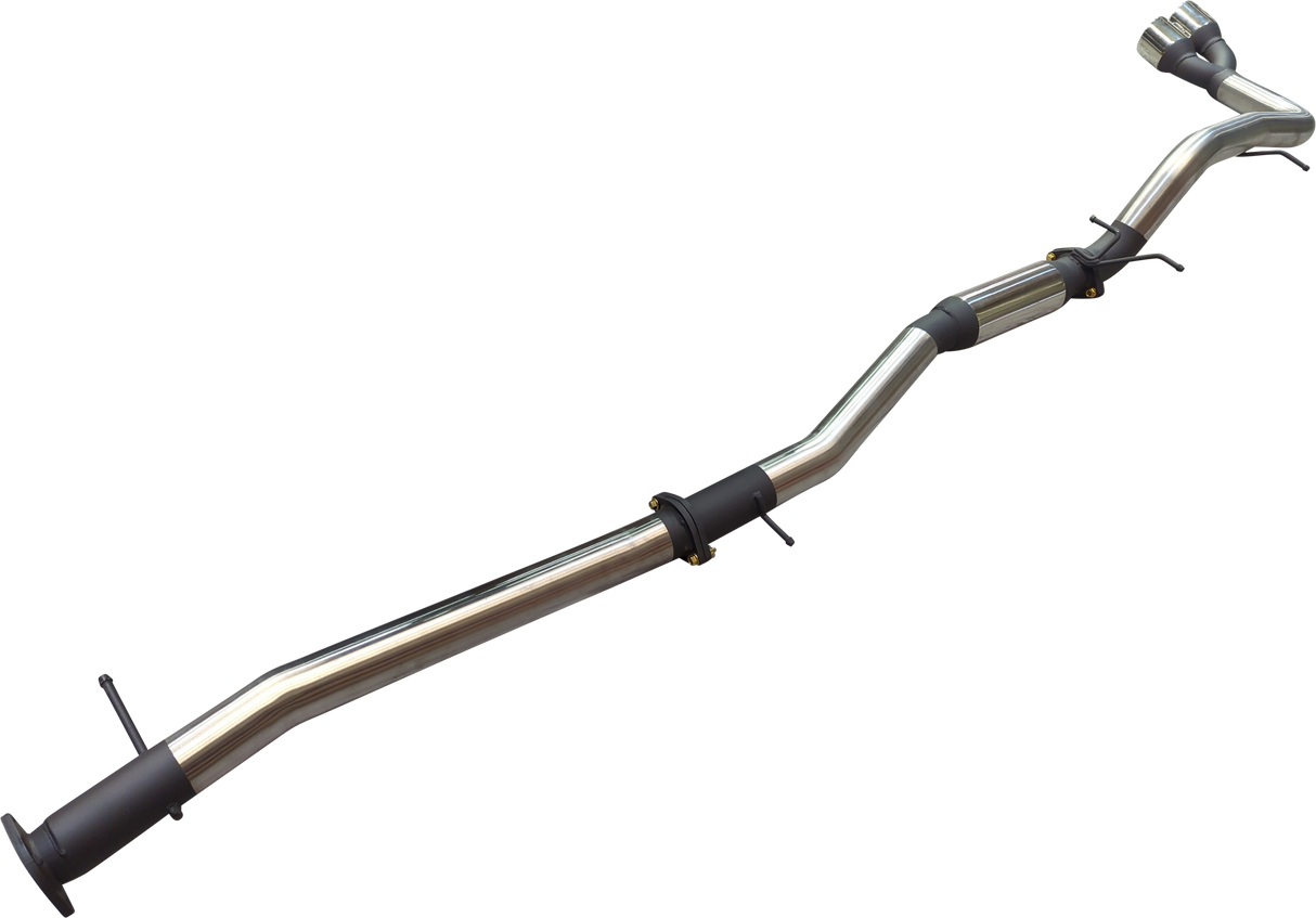 Manta - Ford Ranger Ute Next Gen T6.2 4cyl 2.0 Bi-Turbo (2022-2024) DPF Back - 3" Single Stainless Exhaust with Twin Tip Side Exit - with Centre Hotdog