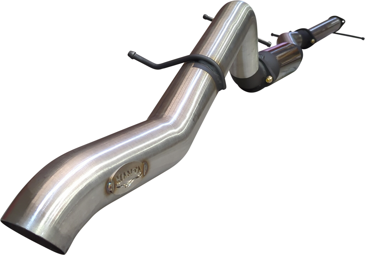 Manta - Ford Ranger Ute Next Gen T6.2 4cyl 2.0 Bi-Turbo (2022-2024) - DPF Back - 3" Single Stainless Exhaust with Tip - with Centre Hotdog