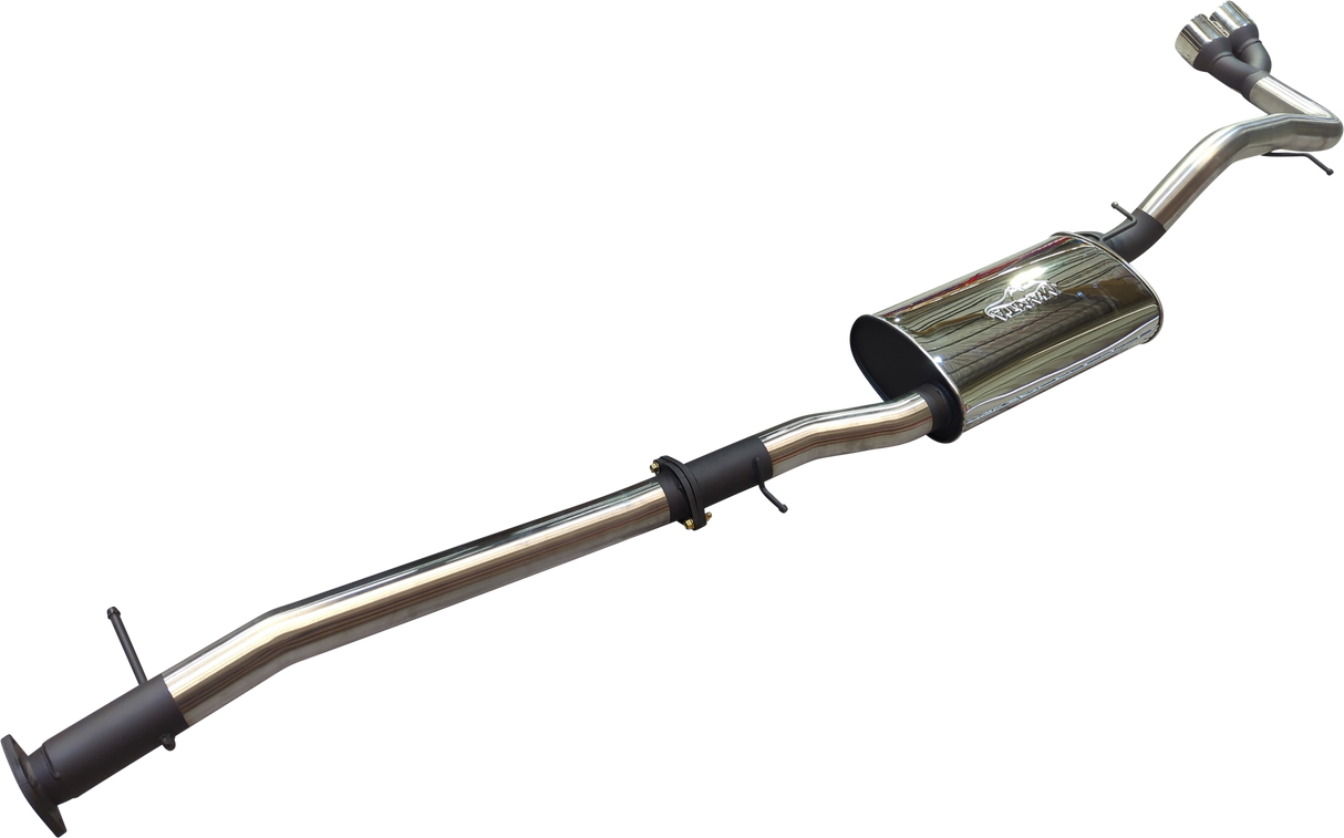 Manta - Ford Ranger Ute 	Next Gen T6.2 4cyl 2.0 Bi-Turbo (2022-2024) - DPF Back - 3" Single Stainless Exhaust with Twin Tip Side Exit - with Centre Muffler