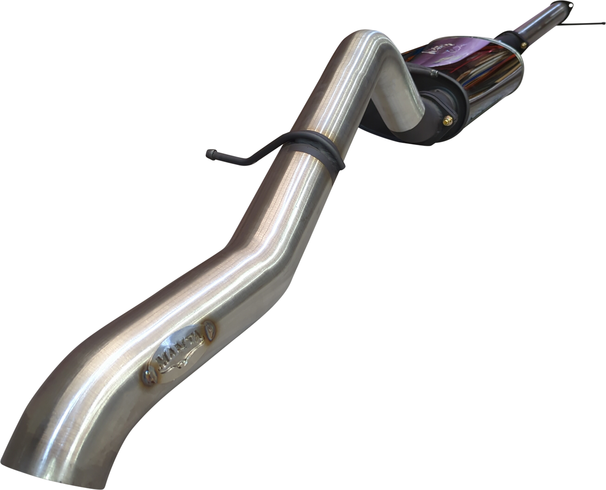 Manta - Ford Ranger Ute Next Gen T6.2 4cyl 2.0 Bi-Turbo (2022-2024) - DPF Back - 3" Single Stainless Exhaust with Single Tip - with Centre Muffler