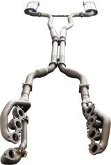 Manta | Twin 3″ Full Exhaust System with 1 7/8″ Headers Twin Tips | Ford Mustang FM S550 5.0L V8 Coupe 2015–2017