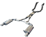 Manta | Twin 3″ Full Exhaust System with 1 7/8″ Headers Hotdog Muffler Twin Tips | Ford Mustang FM S550 5.0L V8 Coupe 2015–2017