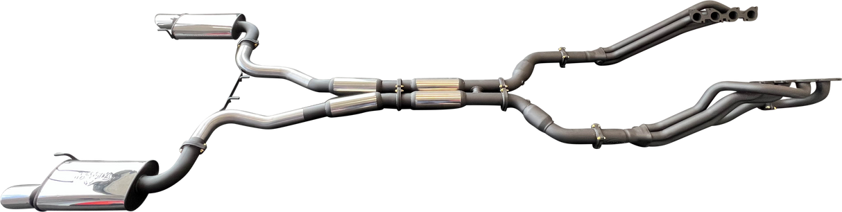 Manta | Twin 3″ Full Exhaust System with 1 7/8″ Headers Hotdog Muffler Twin Tips | Ford Mustang FM S550 5.0L V8 Coupe 2015–2017