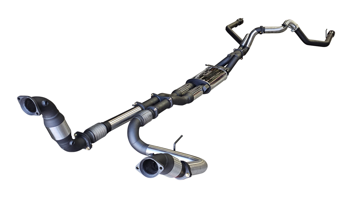 Manta | Twin 3″ Turbo Back Exhaust with Hi-Flow Cats & Bimodal | Ford Ranger Raptor V6 Next Gen 3.0L Twin Turbo Ute 2022–2025