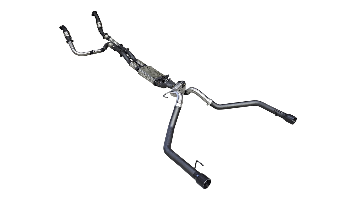 Manta | Twin 3″ Turbo Back Exhaust with Hi-Flow Cats & Bimodal | Ford Ranger Raptor V6 Next Gen 3.0L Twin Turbo Ute 2022–2025