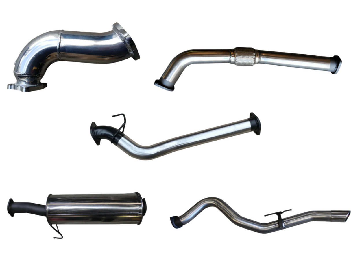 Manta | 3in Turbo Back without Cat & With Muffler | Holden Colorado RC 3.0L LWB Cab Chassis 2008–2010