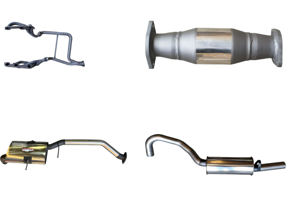 Manta | 2.5″ Single Full Exhaust System with Extractors | Holden Commodore VG VP VR V6 Ute & Wagon 1990–1995