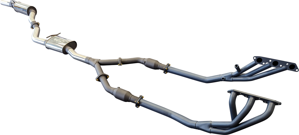 Manta | Single 3″ Full Exhaust System with Extractors | Holden Commodore VT VU VX VY 3.8L V6 Sedan 1997–2004