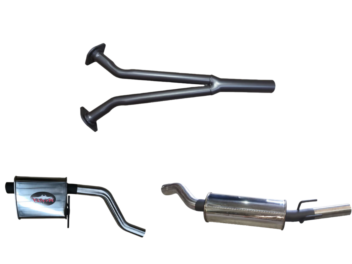 Manta | 2.5″ Cat Back Exhaust System with Muffler/Muffler | Holden Commodore VT VU VX VY VZ V6 Sedan Ute Wagon 1997–2007