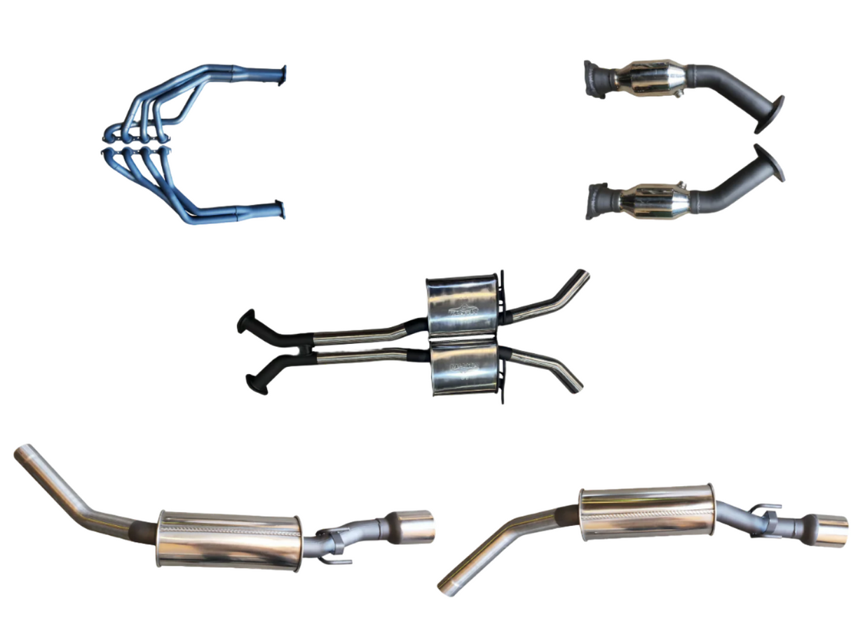 Manta | Twin 2.5in Full Exhaust System with Extractors Muffler | HSV Maloo VY VZ 5.7L 6.0L V8 Ute 2002–2007