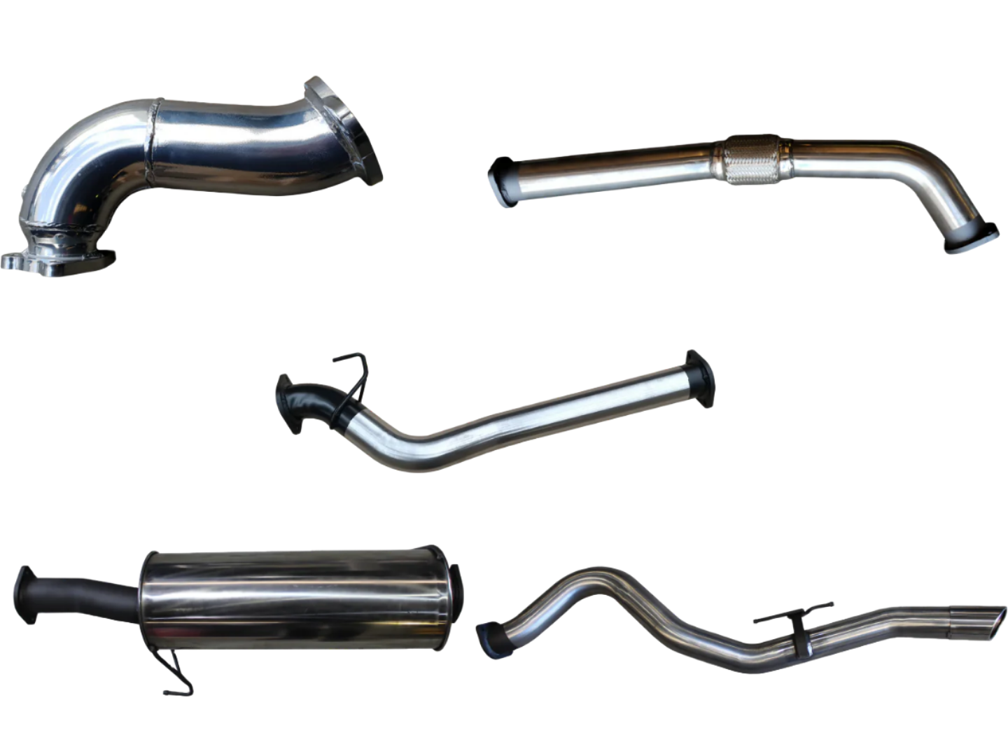 Manta - Isuzu D-MAX 3.0L LWB Cab Chassis 07/2008-07/2010 - Full Exhaust - 3" Stainless Steel Cat Back System without Cat