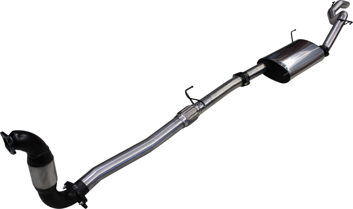 Manta - Isuzu MU-X 2012+ 3.0L - Turbo Back System - 3" Single Stainless Steel Exhaust with Cat