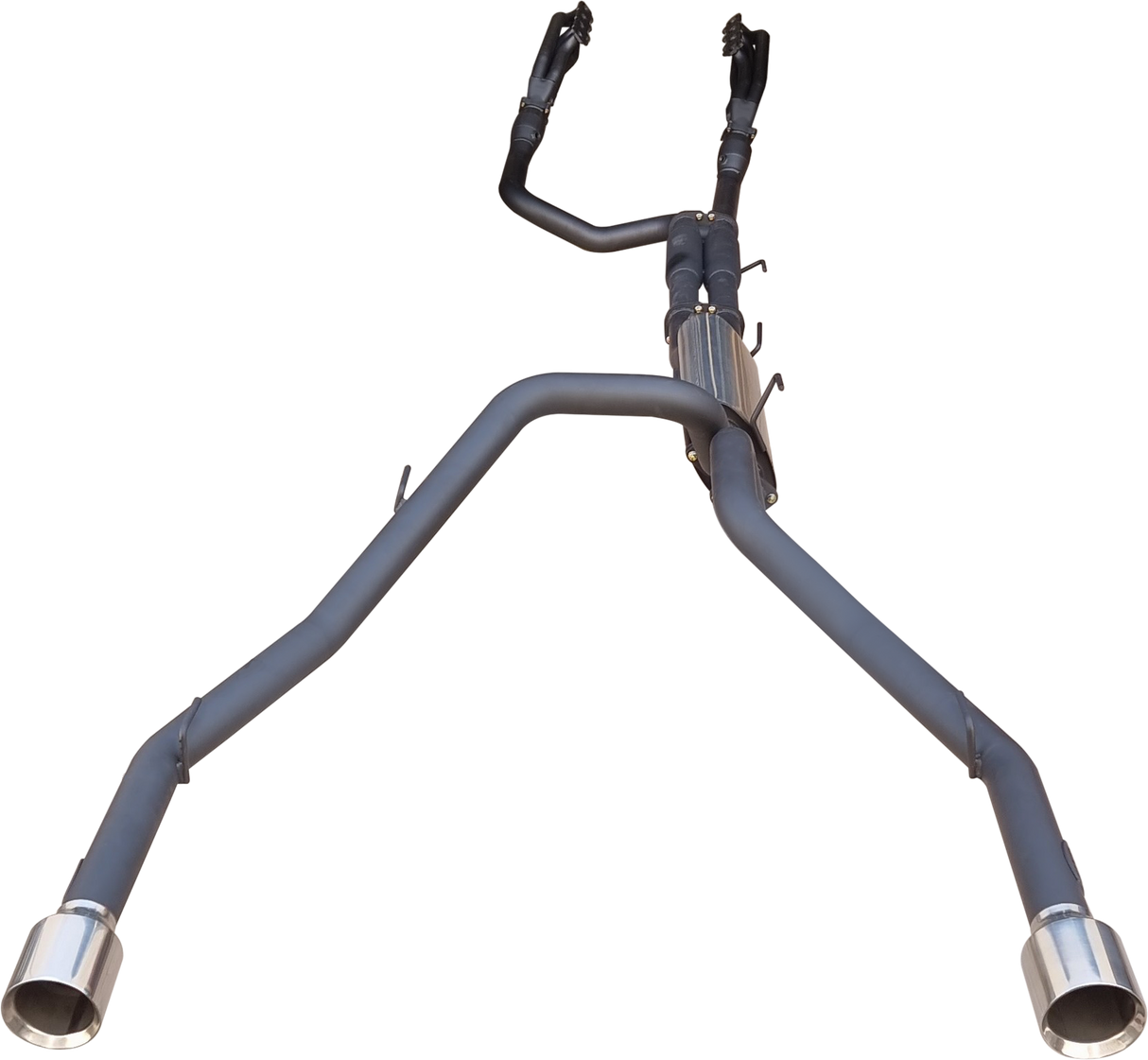 Manta | Twin 3″ Full Exhaust with Extractors, Cats & 5″ Chrome Tips | RAM DS 1500 5.7L V8 Ute 2009–2024