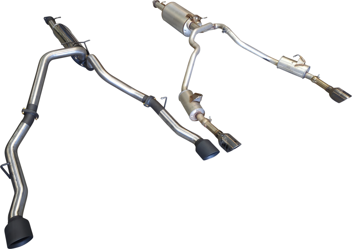 Manta | 3″ Single into Twin Cat Back Exhaust with 5″ Black Tips | RAM 1500 DT 5.7L V8 Ute 2020–2025