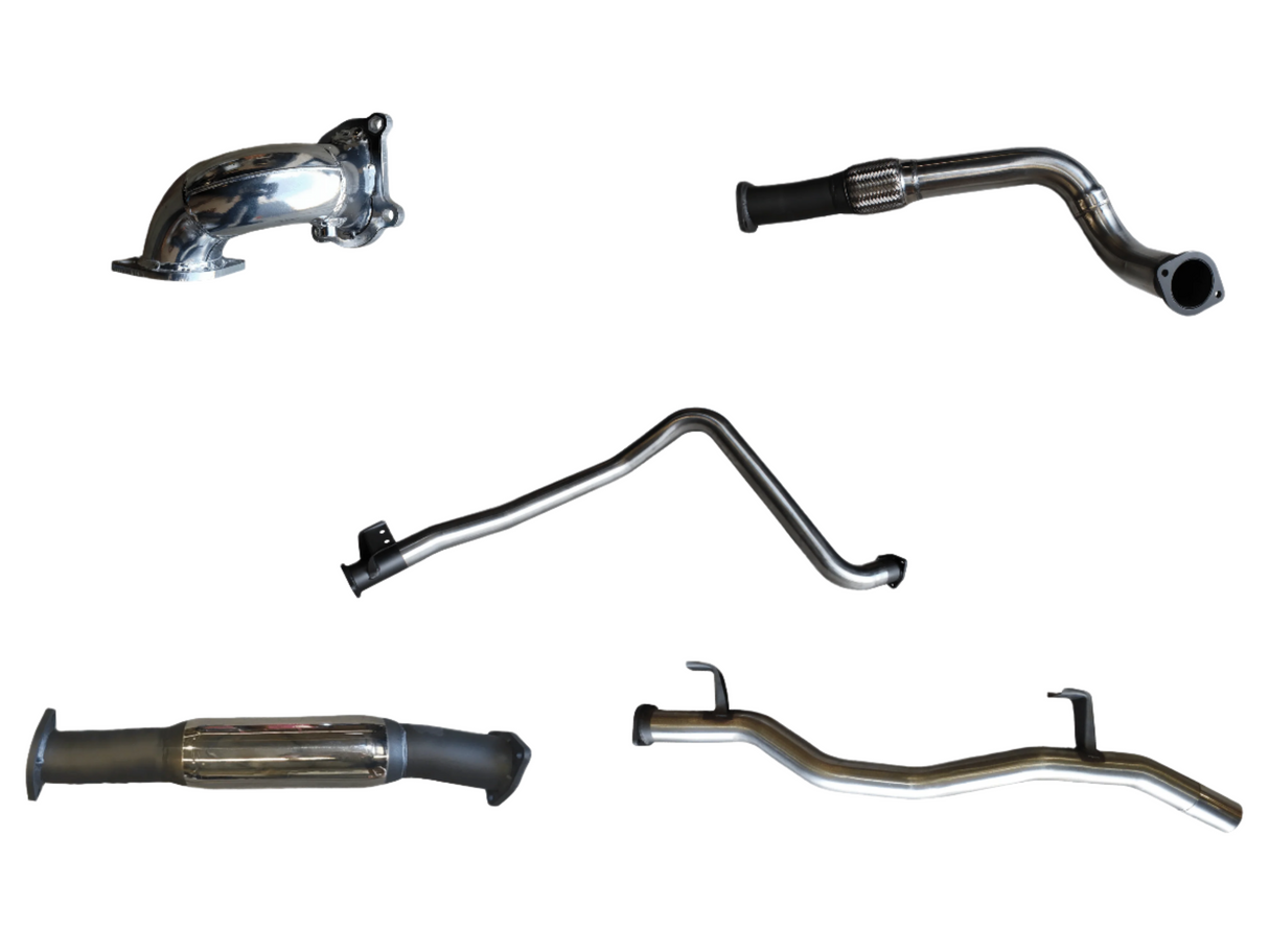 Manta | 3″ Turbo Back Exhaust System with Hotdog | Toyota LandCruiser HDJ79 4.2L Turbo Diesel Ute 2001–2006