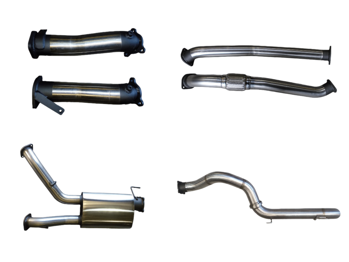 Manta - Toyota VDJ200 3in Dual NO Cat, W/Muffler, 4in Exit