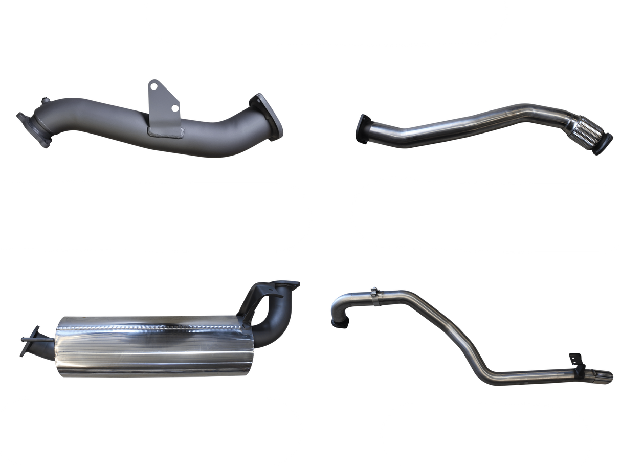 Manta | 3″ Turbo Back Exhaust System with Muffler | Toyota Landcruiser HZJ105 Wagon 4.2L 1HZ DTS Turbo 1998–2007