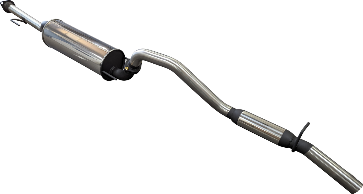 Manta | 2.5″ Cat Back Exhaust System with Centre Muffler & Rear Hotdog | Toyota Hilux N70 4.0L V6 Ute 2005–2017