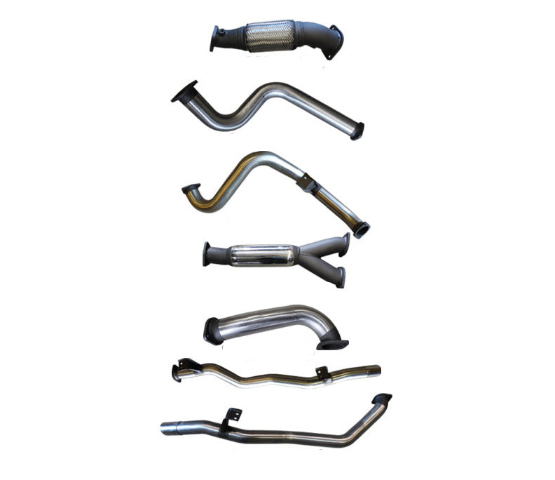 Manta | Twin 3″ Turbo Back Exhaust with Hotdog No Cat | Toyota Landcruiser VDJ79 Single Cab V8 Ute 2007–2016 (Pre-DPF)