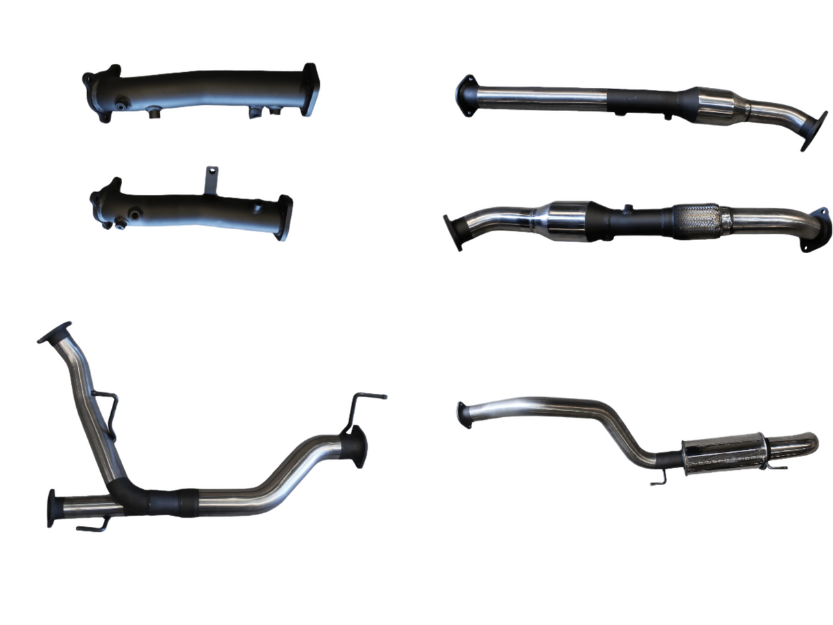 Manta | 2.5″ Turbo Back with Cats Rear Muffler Dump Tip | Toyota Landcruiser VDJ200 4.5L V8 Diesel 2015–2021