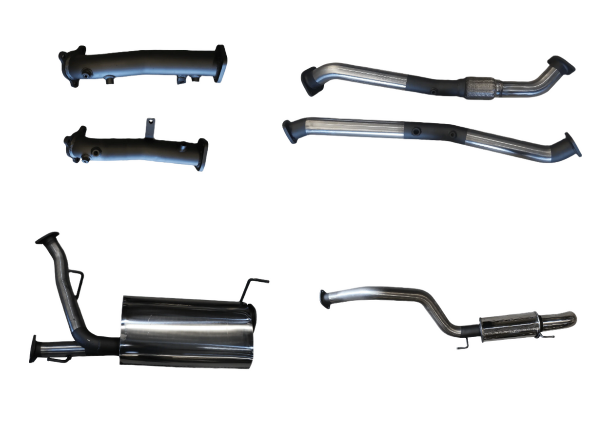 Manta | 2.5″ Turbo Back without Cats with Muffler Dump Tip | Toyota Landcruiser VDJ200 4.5L V8 Diesel Wagon 2015–2021