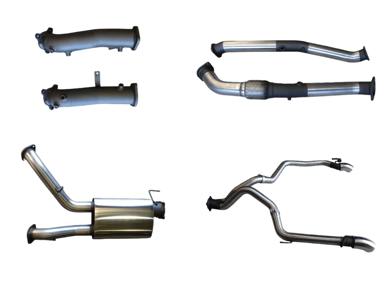 Manta | 3″ Dual Turbo Back without Cats with Muffler Exit L&R | Toyota Landcruiser VDJ200 4.5L V8 Diesel 2015–2021