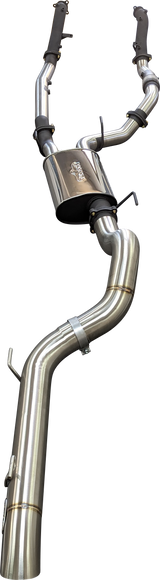 Manta 3in Dual Turbo Back No Cat with Muffler 4in Tailpipe Landcruiser VDJ200 2015–2021