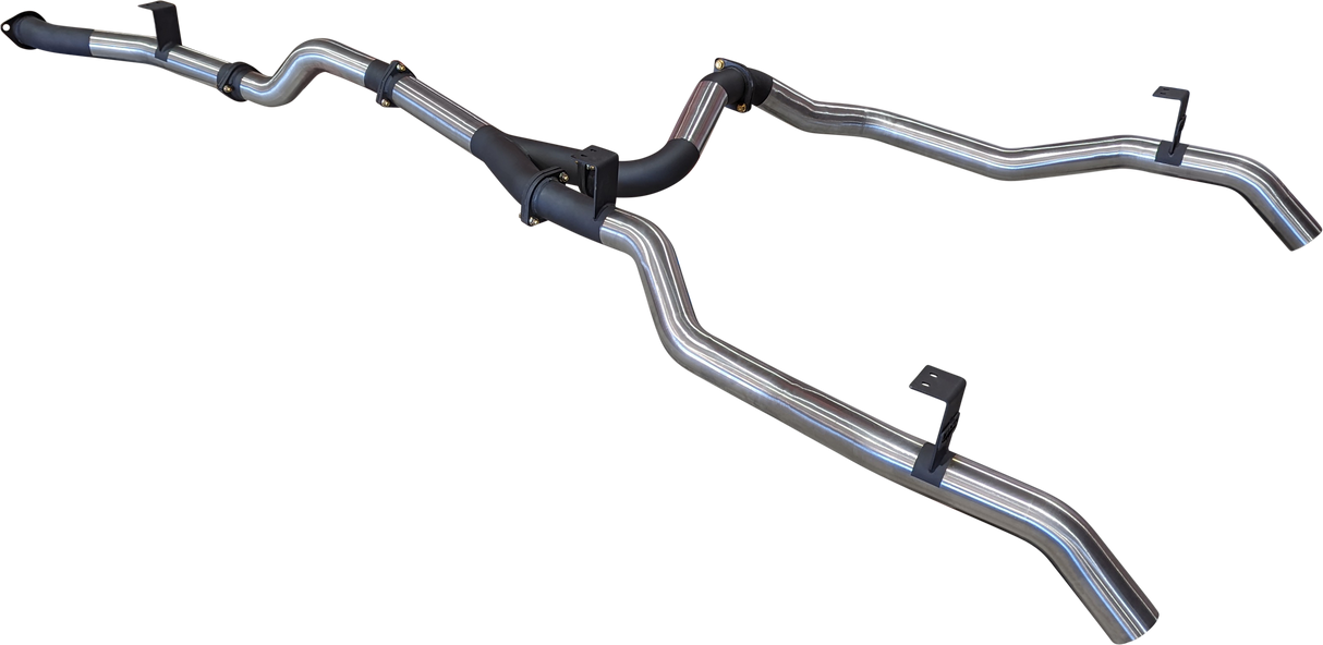 Manta | Dual 3in DPF Back Exhaust System | Toyota Landcruiser VDJ79 V8 Ute 2016–2025