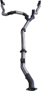 Manta | Dual 3in DPF Back Exhaust System | Toyota Landcruiser VDJ79 V8 Ute 2016–2025